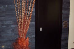 Porta FILO laccata nera